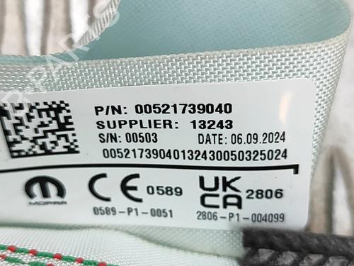 Right curtain airbag JEEP AVENGER (J2) 1.2 GSE T3 | BP28556638C12