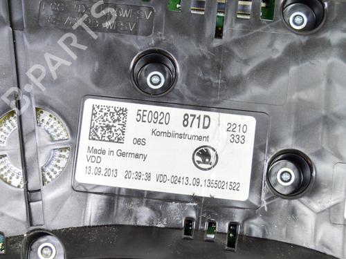 Instrument cluster SKODA OCTAVIA III Combi (5E5, 5E6) 1.6 TDI 4x4 | BP13386506C47 