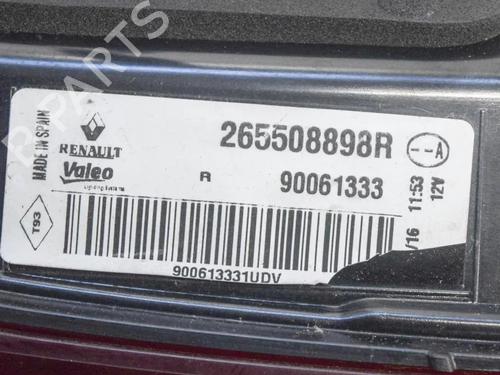Right tailgate light RENAULT KADJAR (HA_, HL_) 1.5 dCi 110 (HLA3) | BP6760899C80 