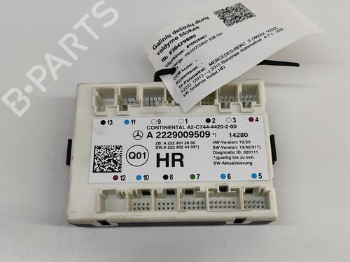 Used Electronic module MERCEDES-BENZ S-CLASS (W222, V222, X222) S 500 (222.082, 222.182) (435 hp) 27791965