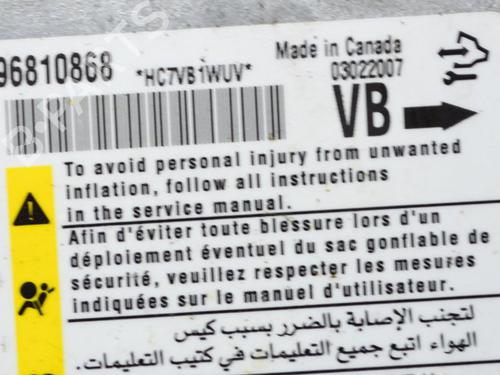 ECU airbags OPEL ANTARA A (L07) 3.2 V6 | BP10187715M53 