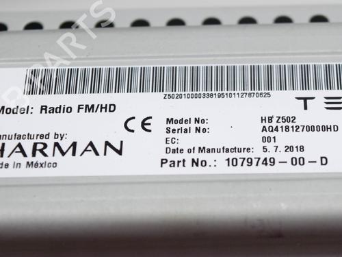 Elektronisk modul TESLA MODEL 3 (5YJ3) EV | BP27748916M83 