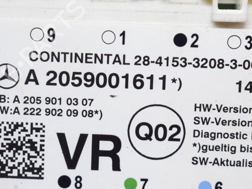 Electronic module MERCEDES-BENZ C-CLASS (W205) C 220 BlueTEC / d (205.002, 205.004) | BP9628158M83 