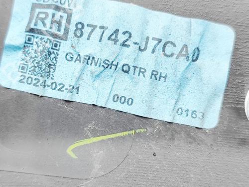 Højre bagtil skærm liste KIA XCEED (CD) 1.5 T-GDI | BP37481530C137 - Image 11