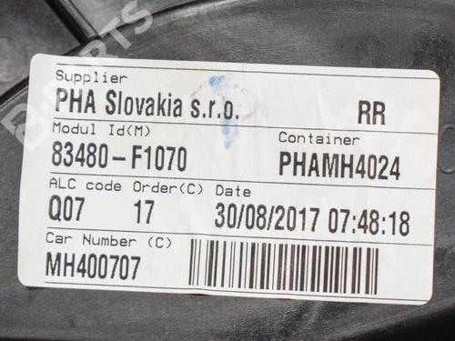 Rear right window mechanism KIA SPORTAGE IV (QL, QLE) 1.6 T-GDI AWD | BP6746513C25 