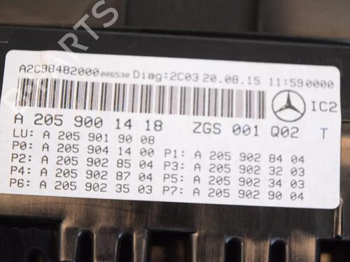 Instrument cluster MERCEDES-BENZ E-CLASS (W213) AMG E 63 S 4-matic+ (213.089) | BP36044157C47  - Image 9