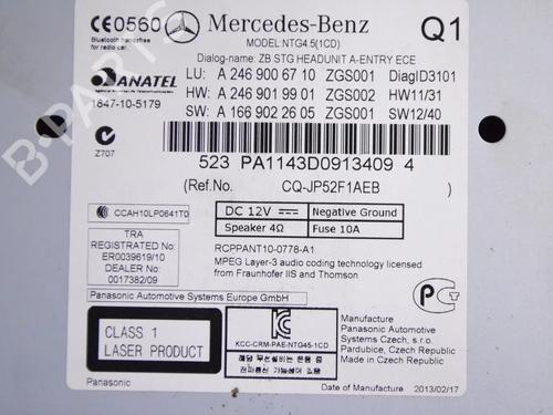 Electronic module MERCEDES-BENZ A-CLASS (W176) A 180 CDI (176.000) | BP30282341M83 - Image 7
