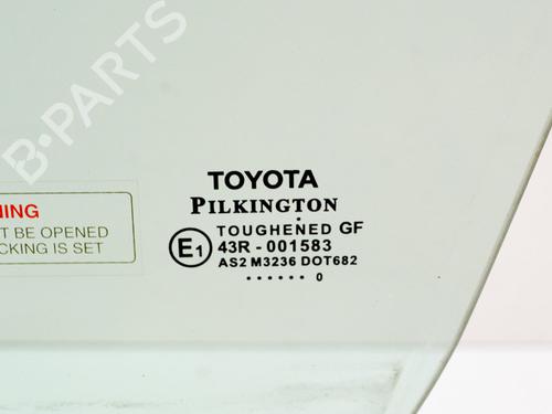 Front left door window TOYOTA YARIS (_P13_) 1.5 Hybrid (NHP130_) | BP8145004C18 