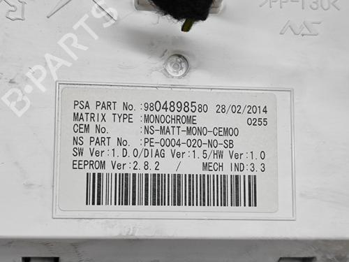 Instrument cluster PEUGEOT 3008 I MPV (0U_) 1.6 HDi 115 / BlueHDi 115 | BP24583389C47 