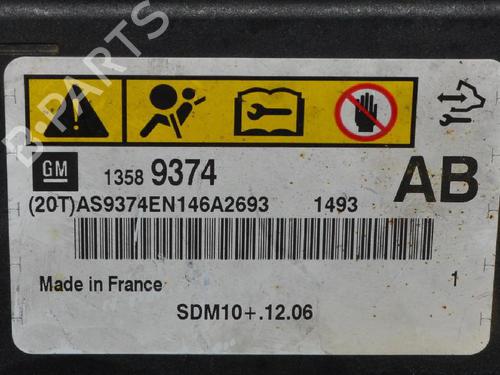 ECU airbags OPEL MERIVA B MPV (S10) 1.7 CDTI (75) | BP6727893M53 
