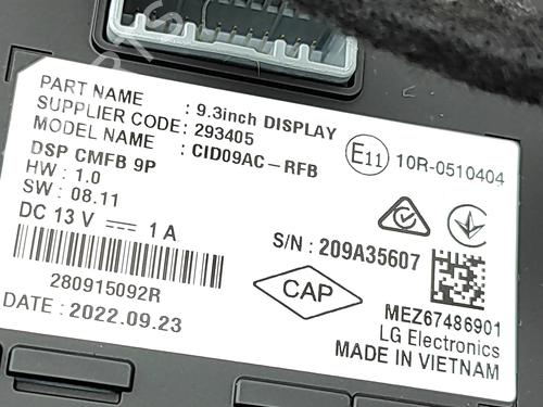 Display RENAULT ZOE (BFM_) ZOE (BFMC, BFMD) | BP38070604C48  - Image 5