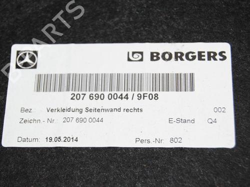 Boot lining MERCEDES-BENZ E-CLASS Convertible (A207) E 350 BlueTEC/ d (207.426) | BP33358534I3 - Image 3