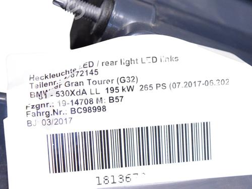 Left taillight BMW 6 Gran Turismo (G32) 630 d xDrive | BP30256178C34 