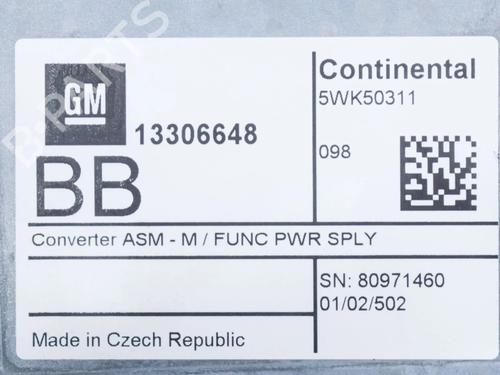 Electronic module OPEL MOKKA / MOKKA X (J13) 1.4 (_76) | BP6758170M83 