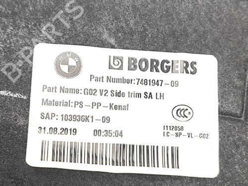Boot lining BMW X4 (G02, F98) xDrive 20 d | BP35790116I3 - Image 7