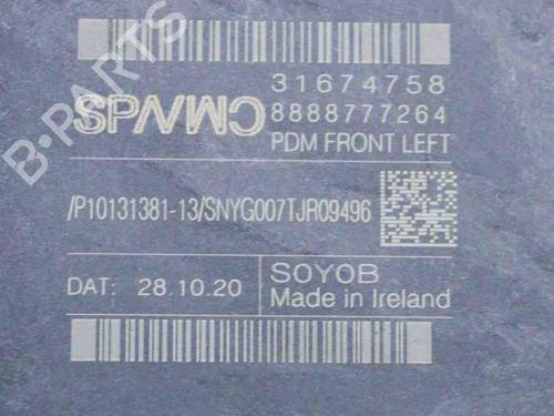 Left front window motor VOLVO XC40 (536) B4 Mild-Hybrid | BP27759648E21