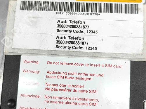 Electronic module VW PHAETON (3D1, 3D2, 3D3, 3D4, 3D6, 3D7, 3D8, 3D9) 6.0 W12 4motion | BP29488067M83 