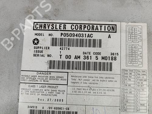Elektronisk modul CHRYSLER PACIFICA 3.5 AWD | BP25787435M83 