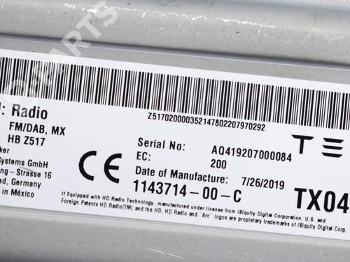 Electronic module TESLA MODEL X (5YJX) P100D AWD | BP8625235M83 