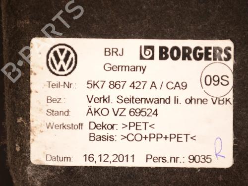Boot lining VW GOLF VI Convertible (517) 1.4 TSI | BP30230039I3
