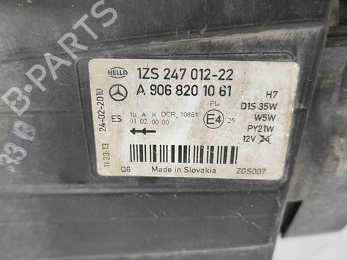 Right headlight MERCEDES-BENZ SPRINTER 3,5-t Platform/Chassis (B906) 318 CDI (906.131, 906.133, 906.135, 906.231, 906.233,... | BP17225649C29 