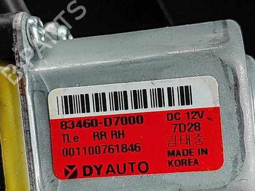 Rear right window mechanism HYUNDAI TUCSON (TL, TLE) 1.7 CRDi | BP30857252C25