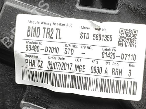 Rear right window mechanism HYUNDAI TUCSON (TL, TLE) 1.7 CRDi | BP30857252C25