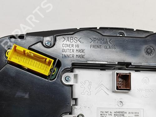 Instrument cluster PEUGEOT 3008 I MPV (0U_) 1.6 HDi 115 / BlueHDi 115 | BP24583389C47 
