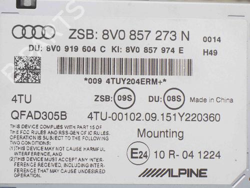 Ferdsskriver AUDI A3 Limousine (8VS, 8VM) S3 quattro | BP7852904C48