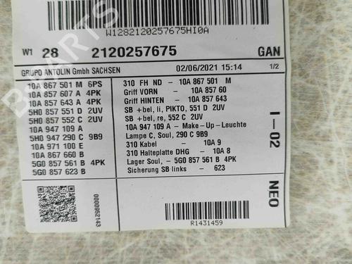 Interior roof VW ID.3 (E11, E12) Pro | BP29569868I12 