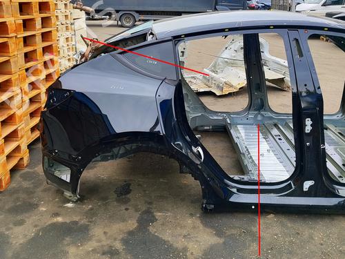 Kotflügel rechts hinten für Kotflügel rechts hinten TESLA MODEL Y (5YJY) Long Range All-wheel Drive (514 hp) 36067465 36067465