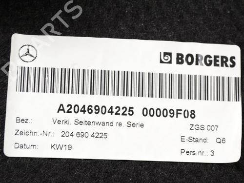 Boot lining MERCEDES-BENZ C-CLASS (W204) C 200 Kompressor (204.041) | BP30285105I3 - Image 3