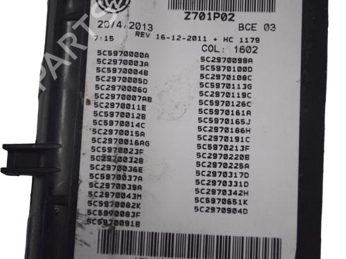 Fuse box VW BEETLE Convertible (5C7, 5C8) 1.4 TSI | BP33361772E1 - Image 5