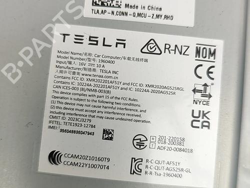 Electronic module TESLA MODEL Y (5YJY) EV Performance All-wheel Drive | BP34701519M83 - Image 9
