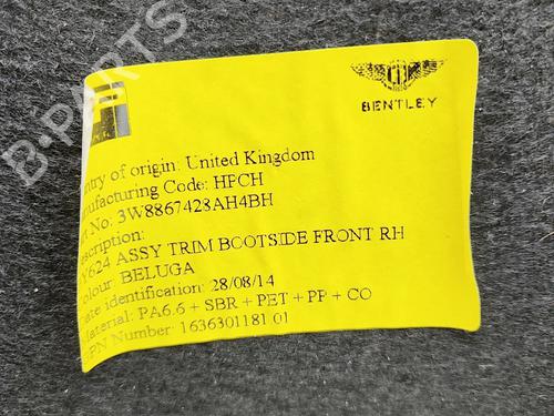 Boot lining BENTLEY CONTINENTAL Coupe (3W_, 393) 6.0 FLEX | BP36533852I3 - Image 6