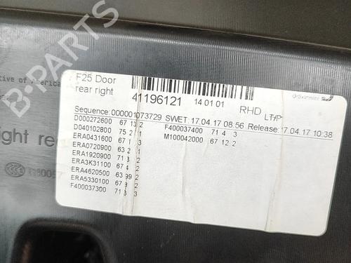 Rear right panel BMW X3 (F25) xDrive 20 d | BP33825442C61 - Image 4