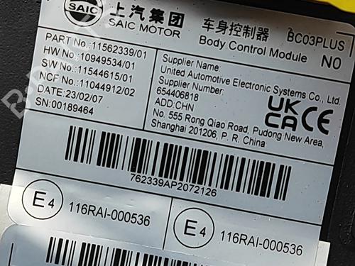 Electronic module MG MG 4 (EH32) EV | BP33164465M83 - Image 6