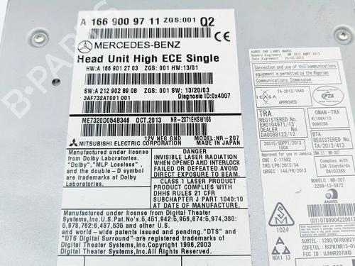 Electronic module MERCEDES-BENZ GL-CLASS (X166) GL 350 CDI / BlueTec 4-matic (166.823, 166.824) | BP32170718M83 