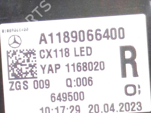 Right tailgate light MERCEDES-BENZ CLA (C118) CLA 250 e (118.386) | BP39656386C80 - Image 7