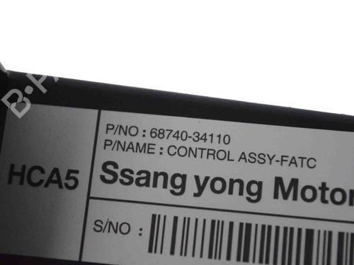 Climate control SSANGYONG KORANDO (CK) 2.2 Xdi 4WD | BP30246877I5