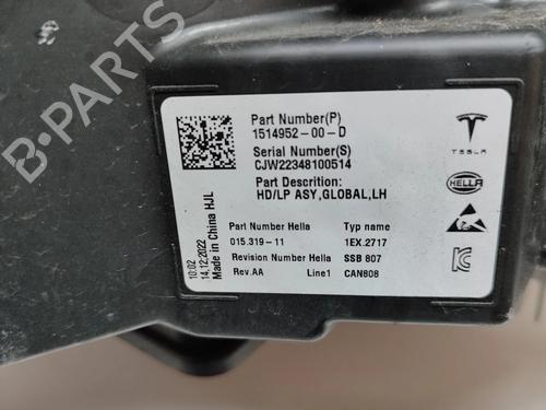 Left headlight TESLA MODEL 3 (5YJ3) EV AWD | BP29510689C28  - Image 8