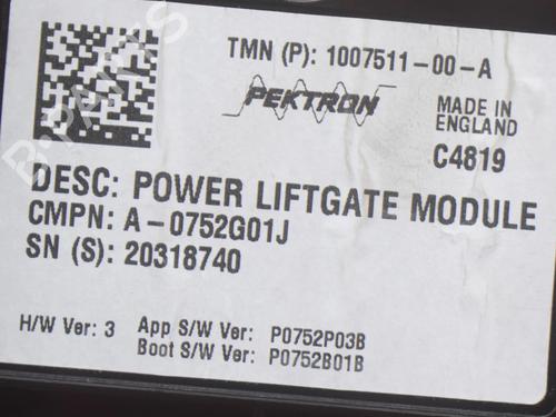 Electronic module TESLA MODEL S (5YJS) 75D AWD | BP20231630M83 