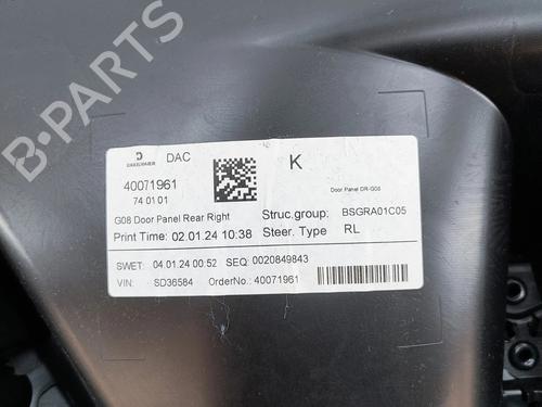 Rear right panel BMW X3 (G01, F97, G08) iX3 | BP33379996C61  - Image 6