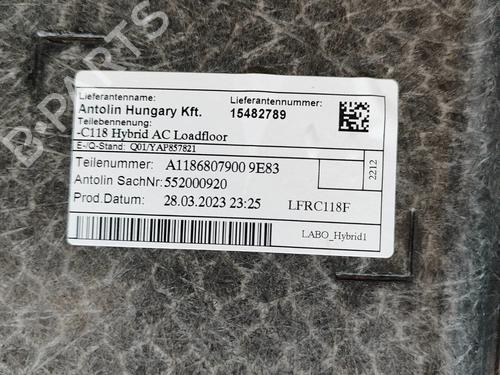 Bagagerumsgulv MERCEDES-BENZ CLA (C118) CLA 250 e (118.386) | BP27770961I33 