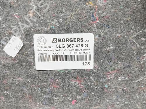 Boot lining SKODA ENYAQ iV SUV (5AZ) 80 | BP31810229I3