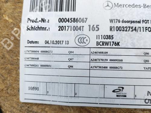 Rear right panel MERCEDES-BENZ A-CLASS (W176) A 180 CDI / d (176.012) | BP33331686C61 - Image 6