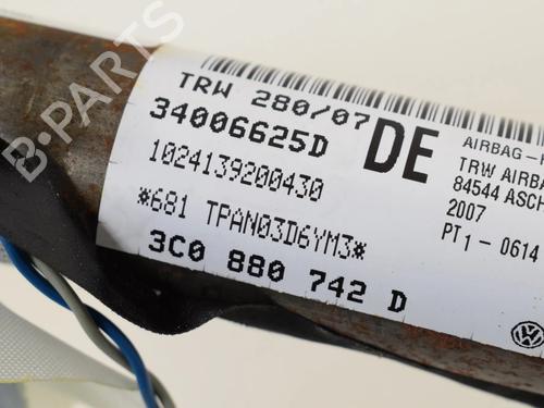 Right curtain airbag VW PASSAT B6 (3C2) 2.0 TDI 16V | BP30208039C12 