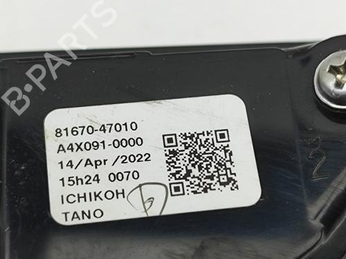 Rear fog light TOYOTA PRIUS (_W6_) 2.0 PHEV (MXWH61L, MXWH61) | BP27795847C37 