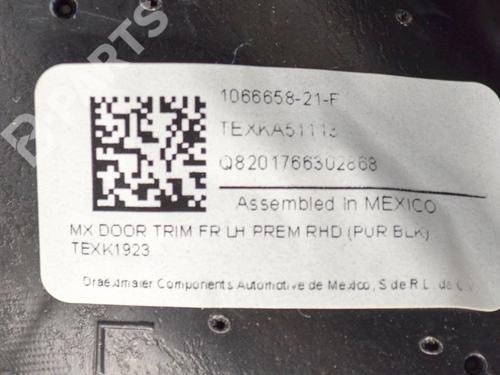 Front left panel TESLA MODEL X (5YJX) P100D AWD | BP8624950C58 