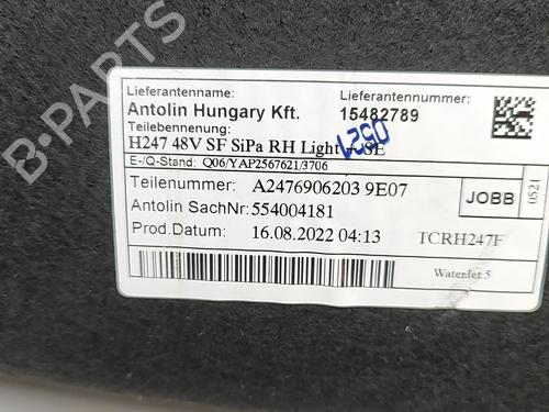 Boot lining MERCEDES-BENZ GLA (H247) GLA 200 d (247.712) | BP32143060I3 